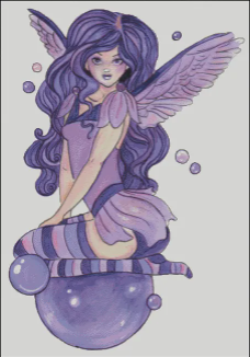 (image for) Violet Sprite with Bubbles